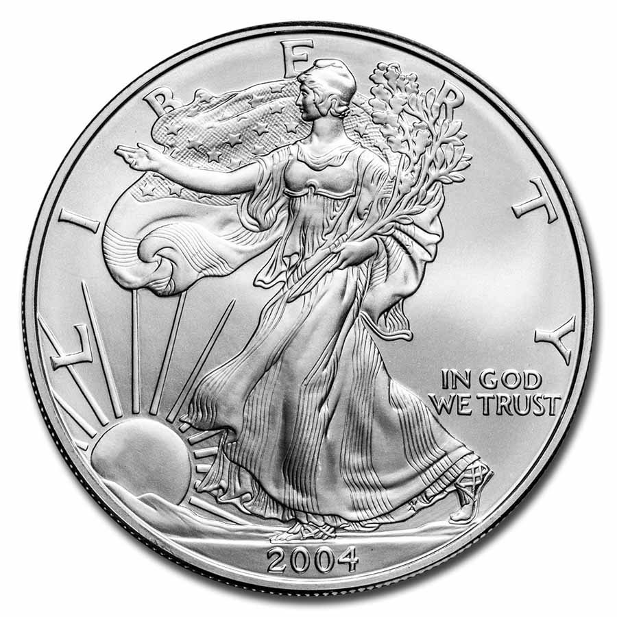 Buy 2004 1 oz American Silver Eagle BU