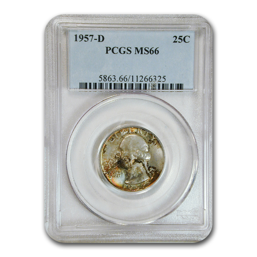 Buy 1957-D Washington Quarter MS-66 PCGS