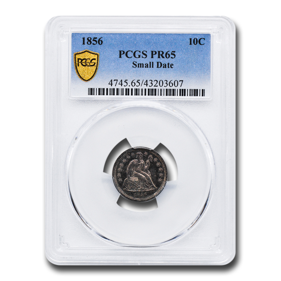 Buy 1856 Liberty Seated Dime PR-65 PCGS (Small Date)