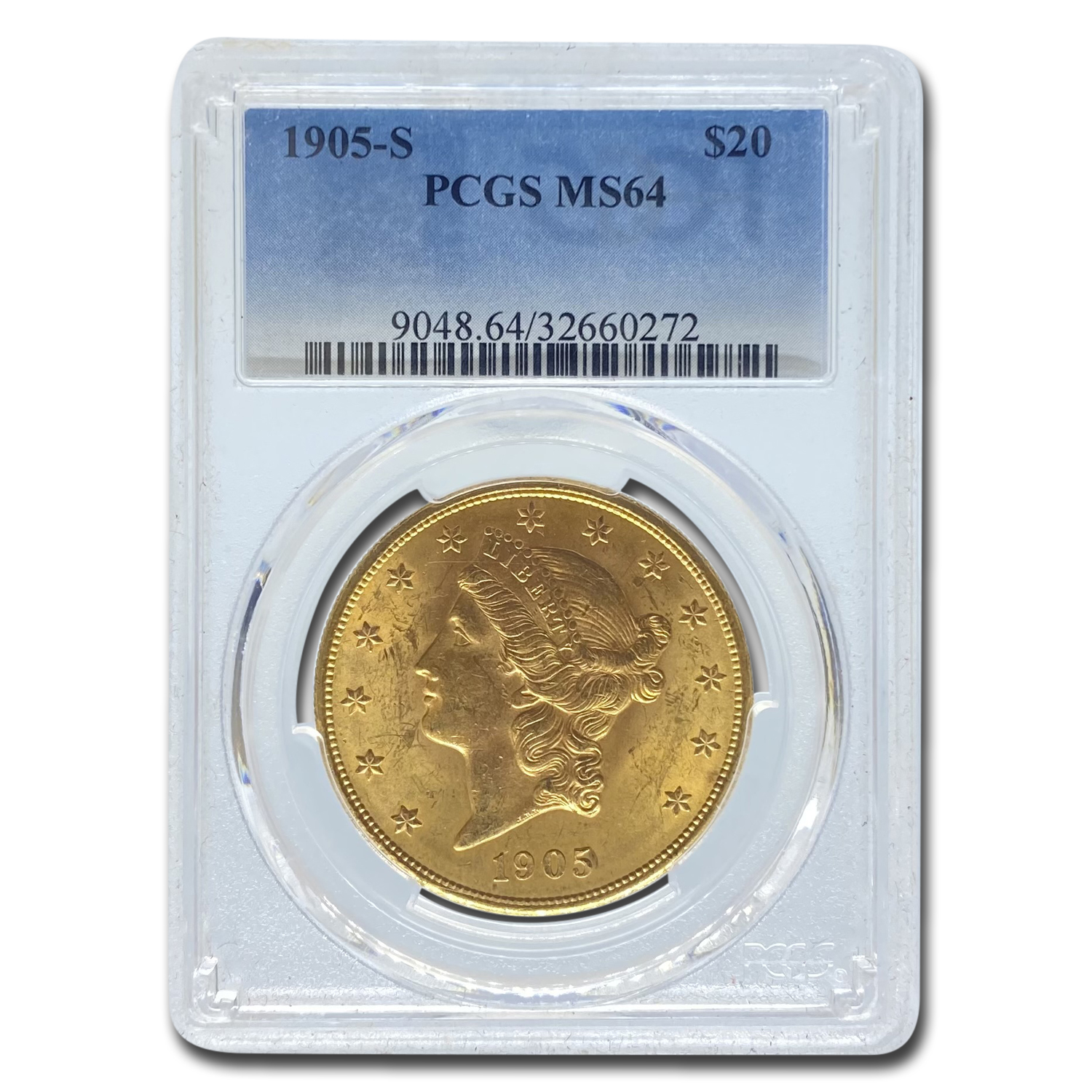 Buy 1905-S $20 Liberty Gold Double Eagle MS-64 PCGS