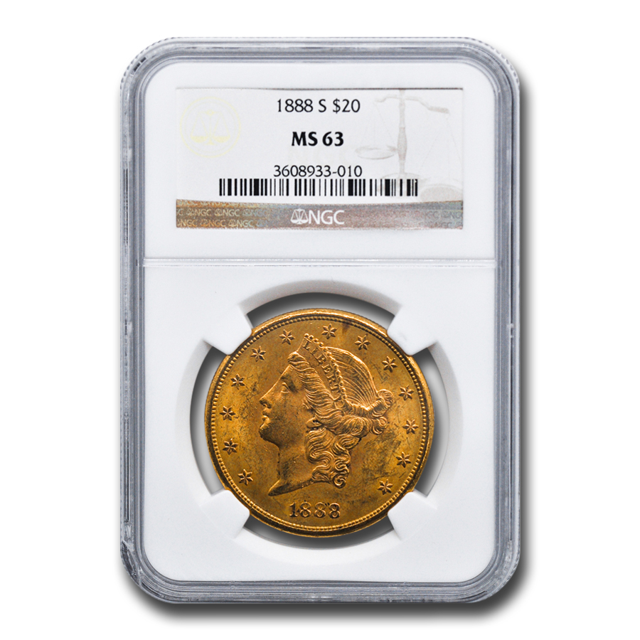 Buy 1888-S $20 Liberty Gold Double Eagle MS-63 NGC - Click Image to Close