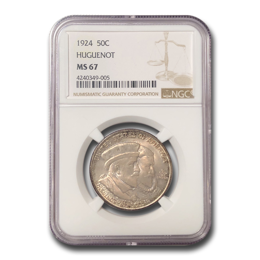 Buy 1924 Huguenot Half Dollar MS-67 NGC