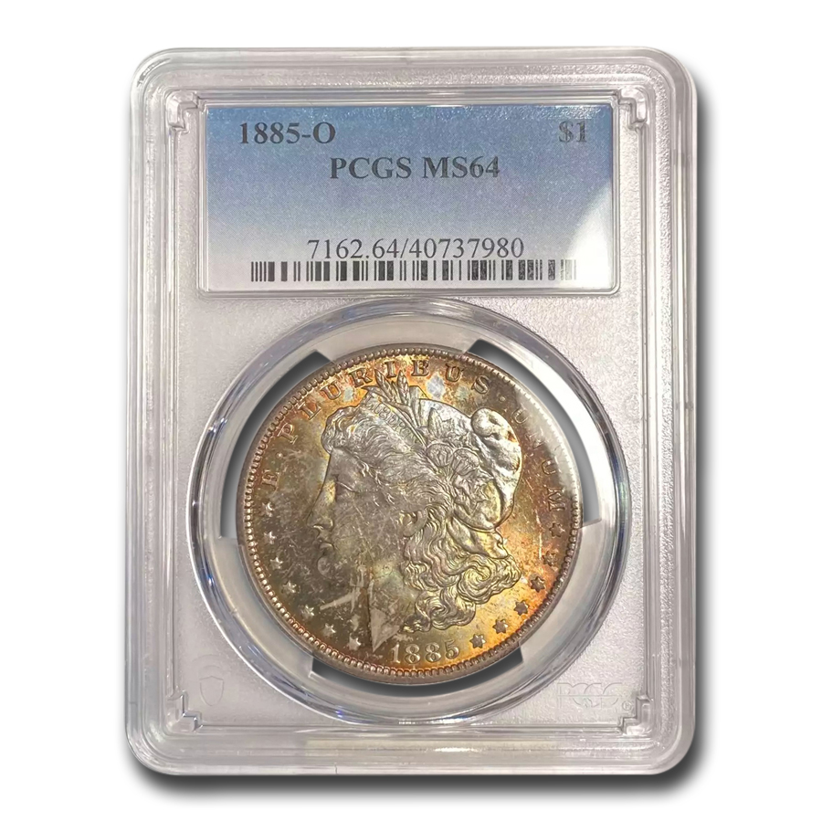 Buy 1885-O Morgan Dollar MS-64 PCGS (Beautiful Obv Toning)