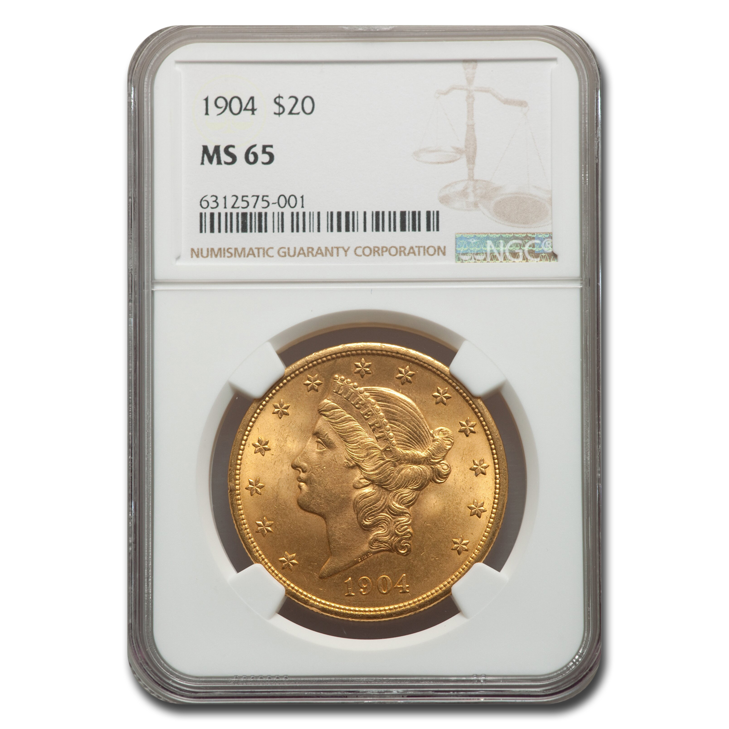 Buy 1904 $20 Liberty Gold Double Eagle MS-65 NGC