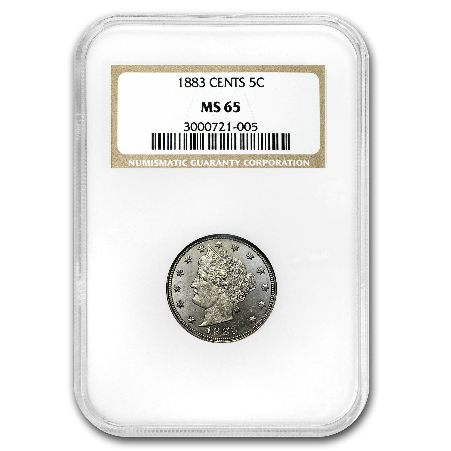 Buy 1883 Liberty Head V Nickel w/Cents MS-65 NGC