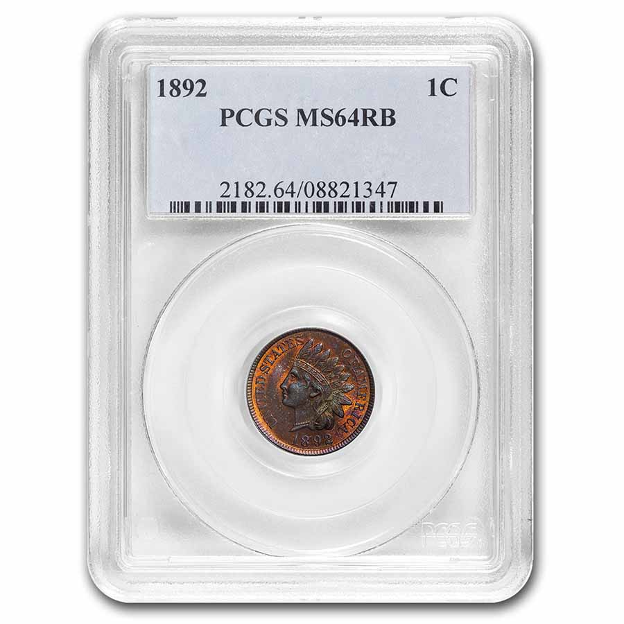 Buy 1892 Indian Head Cent MS-64 PCGS (Red/Brown)