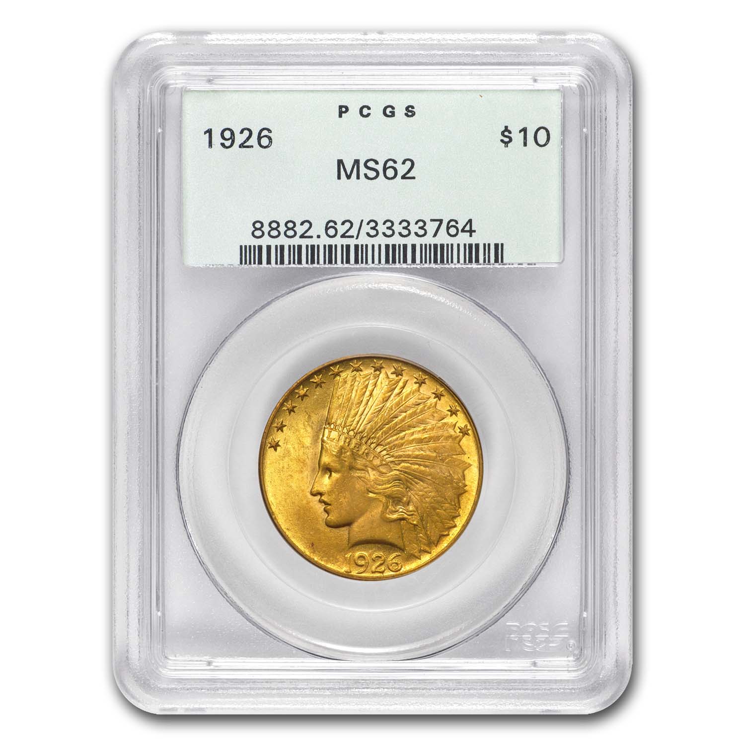 Buy 1926 $10 Indian Gold Eagle MS-62 PCGS