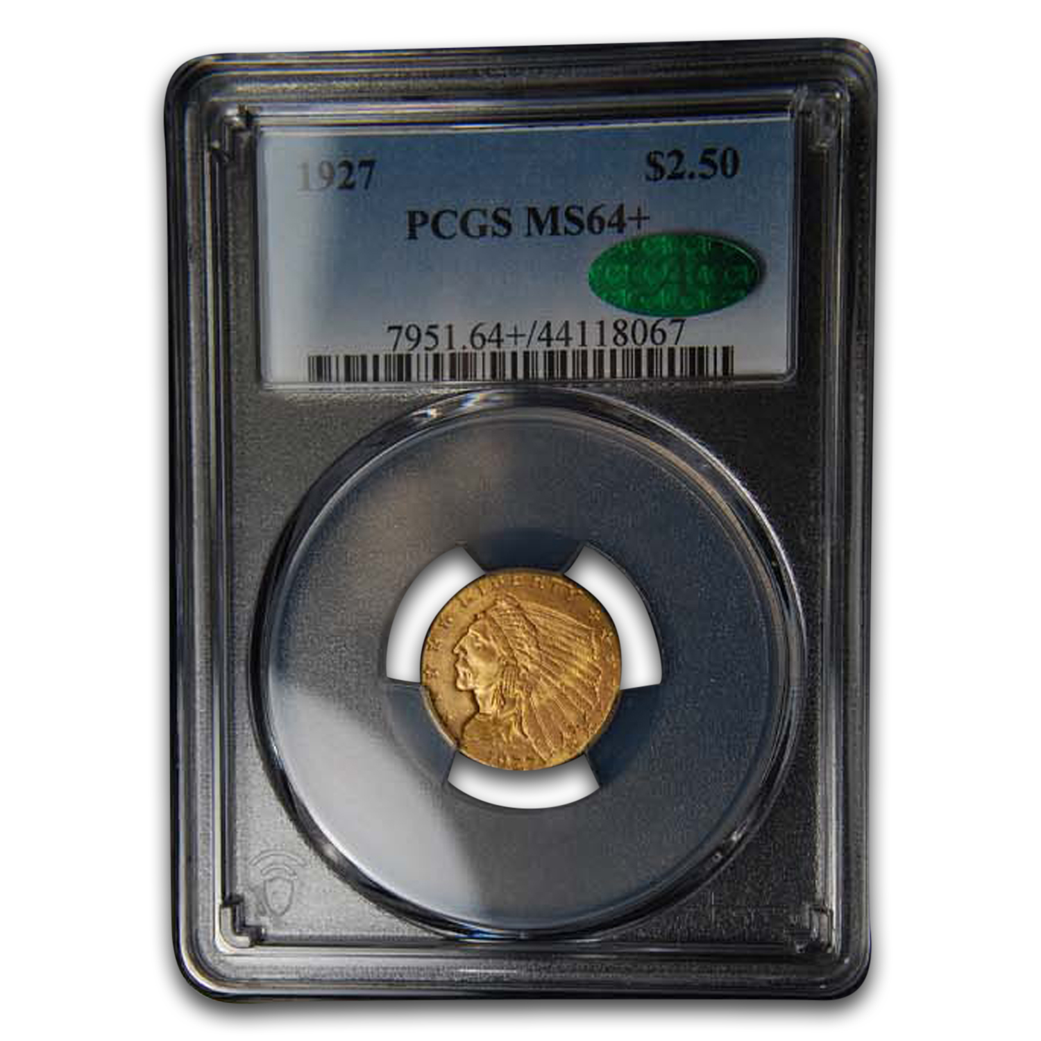 Shop MS-64+ PCGS 1927 $2.50 Indian Gold Quarter Eagle CAC - Click Image to Close