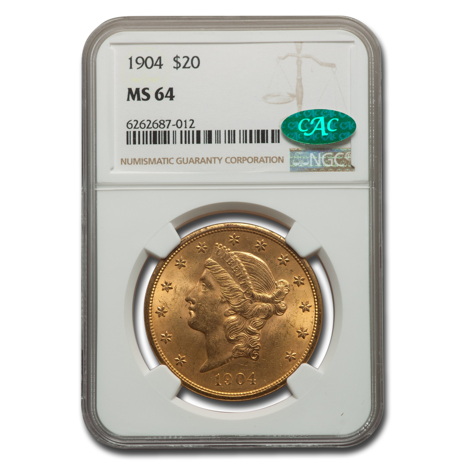 Buy 1904 $20 Liberty Gold Double Eagle MS-64 NGC CAC