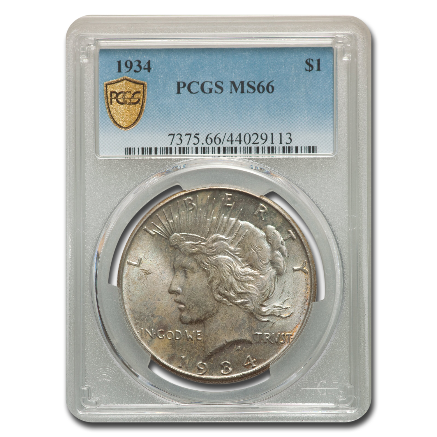 Buy 1934 Peace Dollar MS-66 PCGS - Click Image to Close