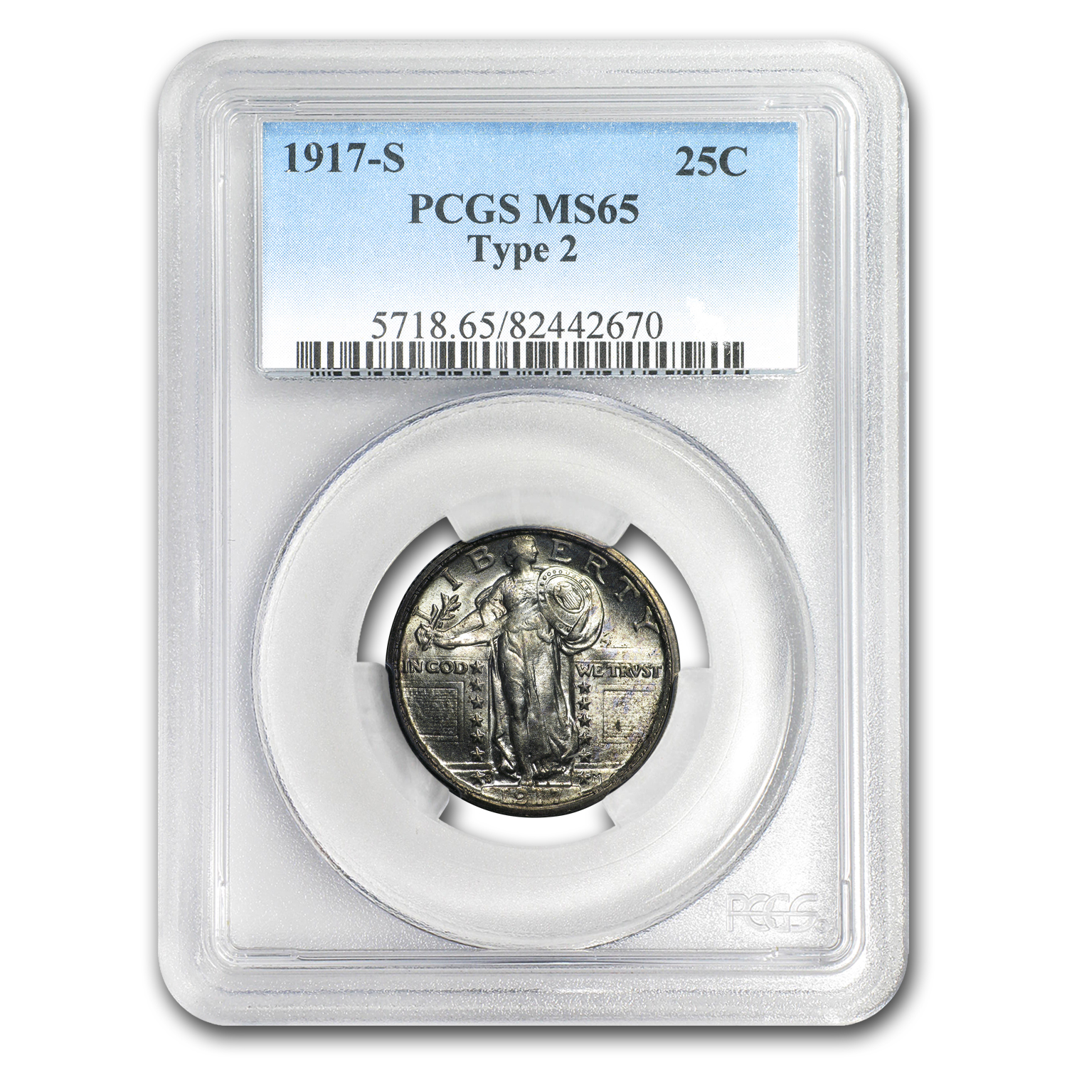 Buy 1917-S Standing Liberty Quarter Type-II MS-65 PCGS