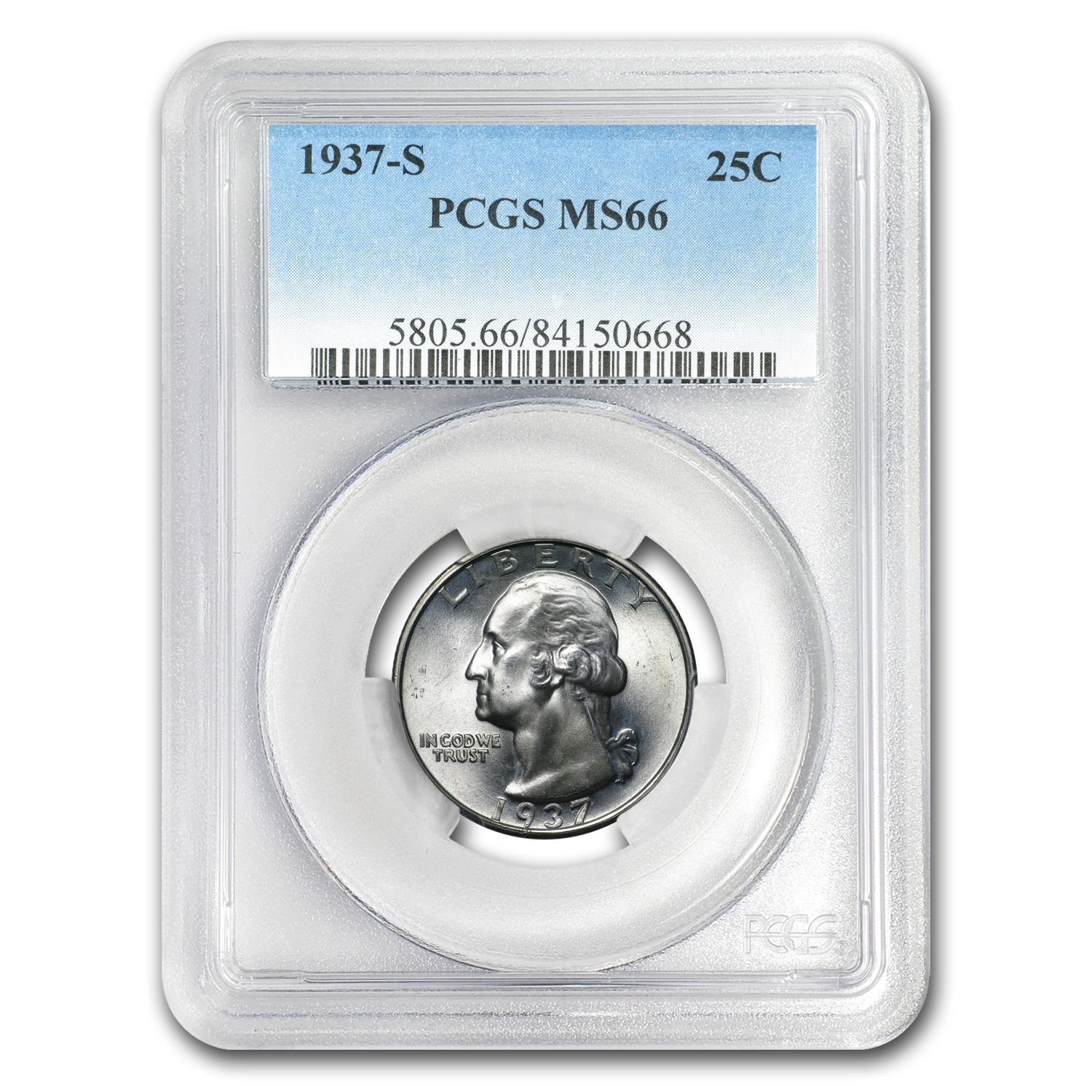 Buy 1937-S Washington Quarter MS-66 PCGS