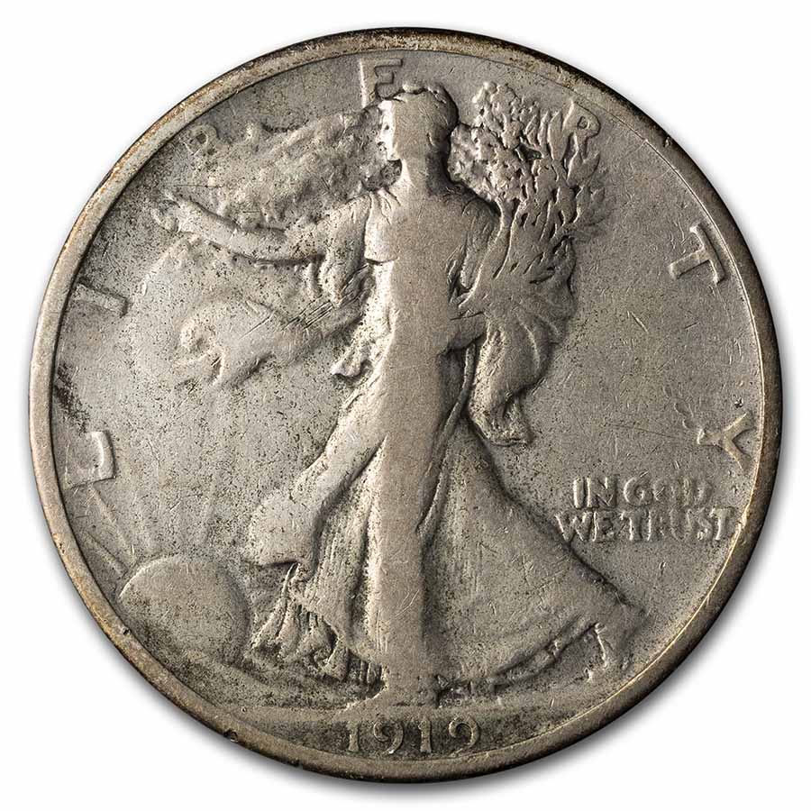 Buy 1919 Walking Liberty Half Dollar Fine