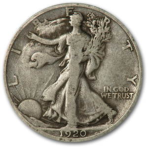 Buy 1920-D Walking Liberty Half Dollar VG