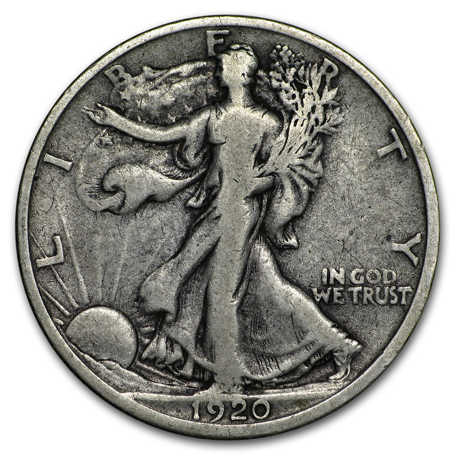 Buy 1920-D Walking Liberty Half Dollar Fine
