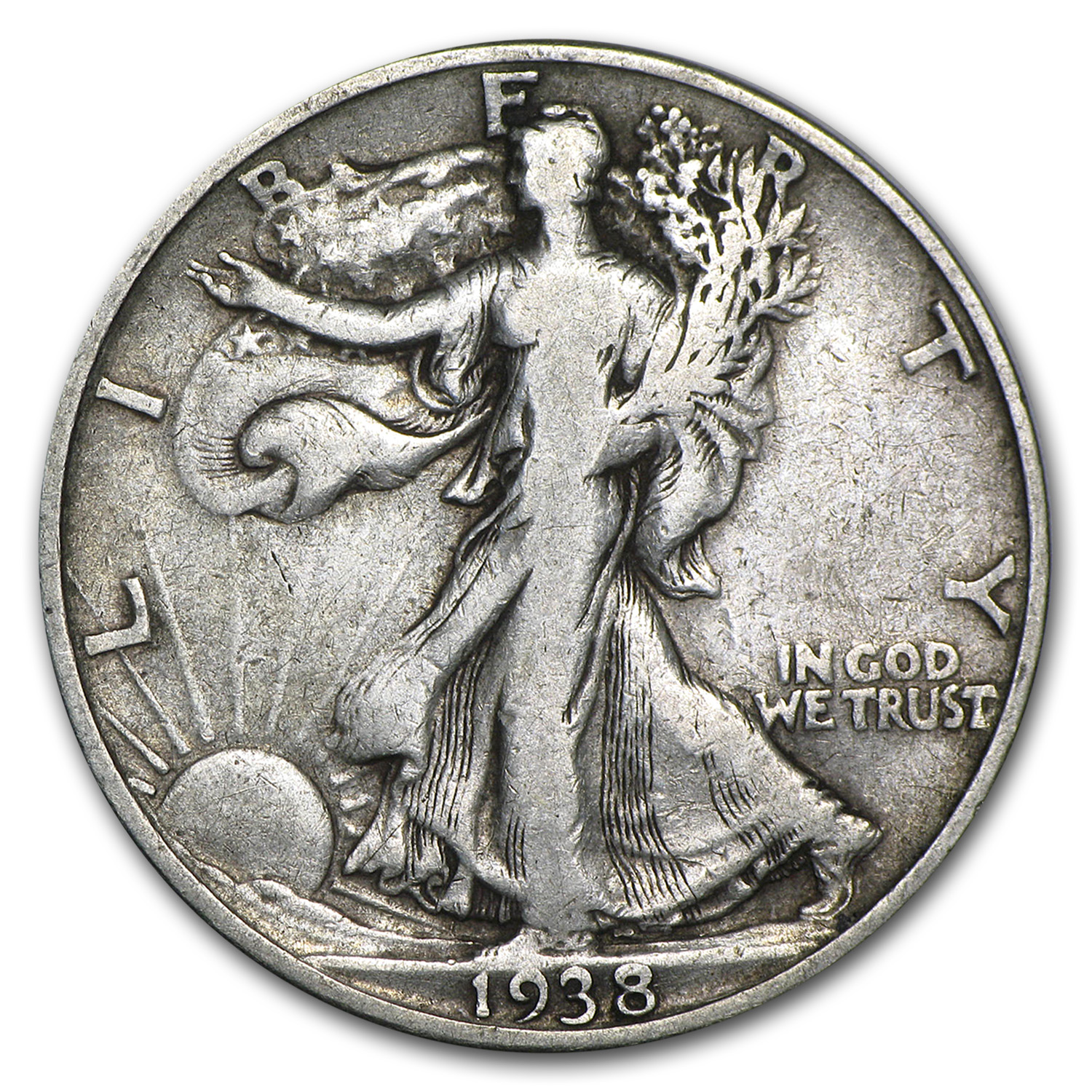 Buy 1938-D Walking Liberty Half Dollar VG