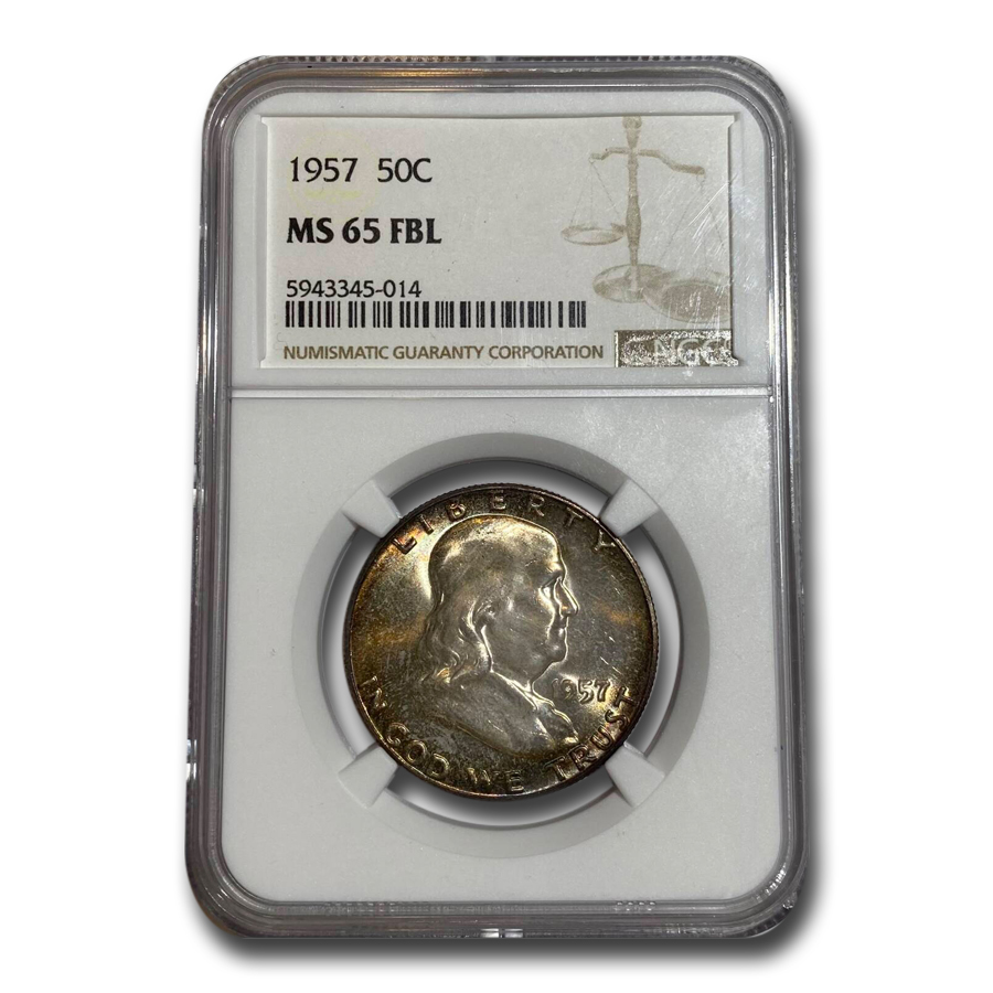 Buy 1957 Franklin Half Dollar MS-65 NGC (FBL)