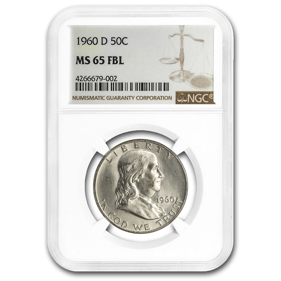 Buy 1960-D Franklin Half Dollar MS-65 NGC (FBL)