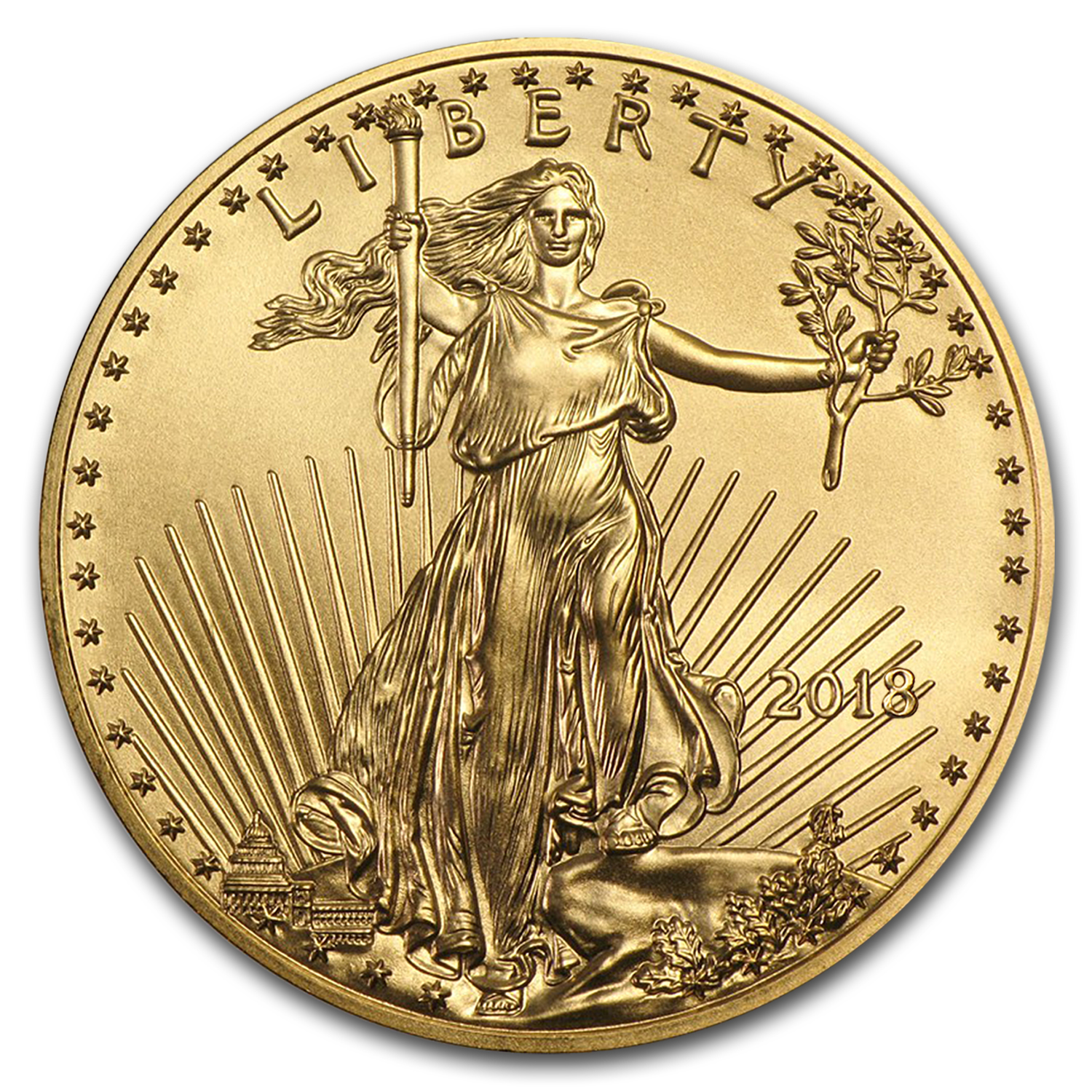 Buy 2018 1/4 oz American Gold Eagle BU