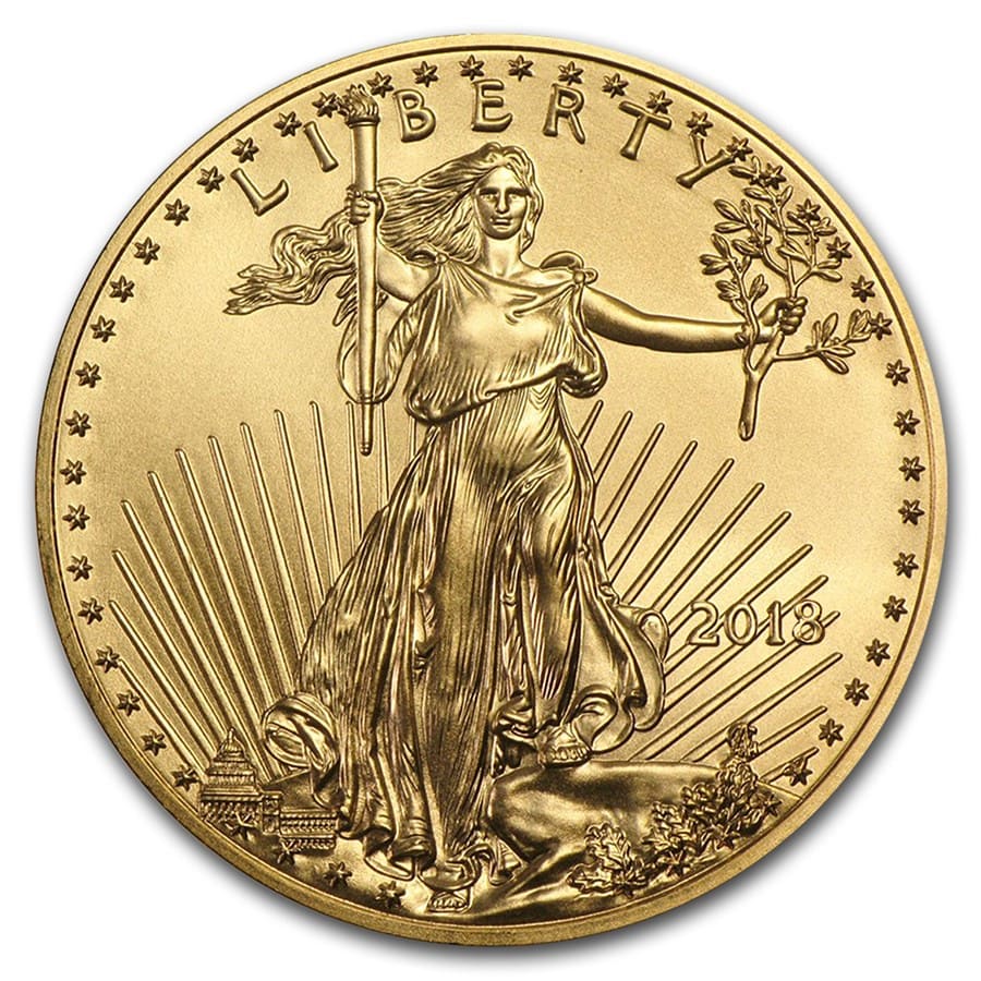 Buy 2018 1/10 oz American Gold Eagle BU - Click Image to Close