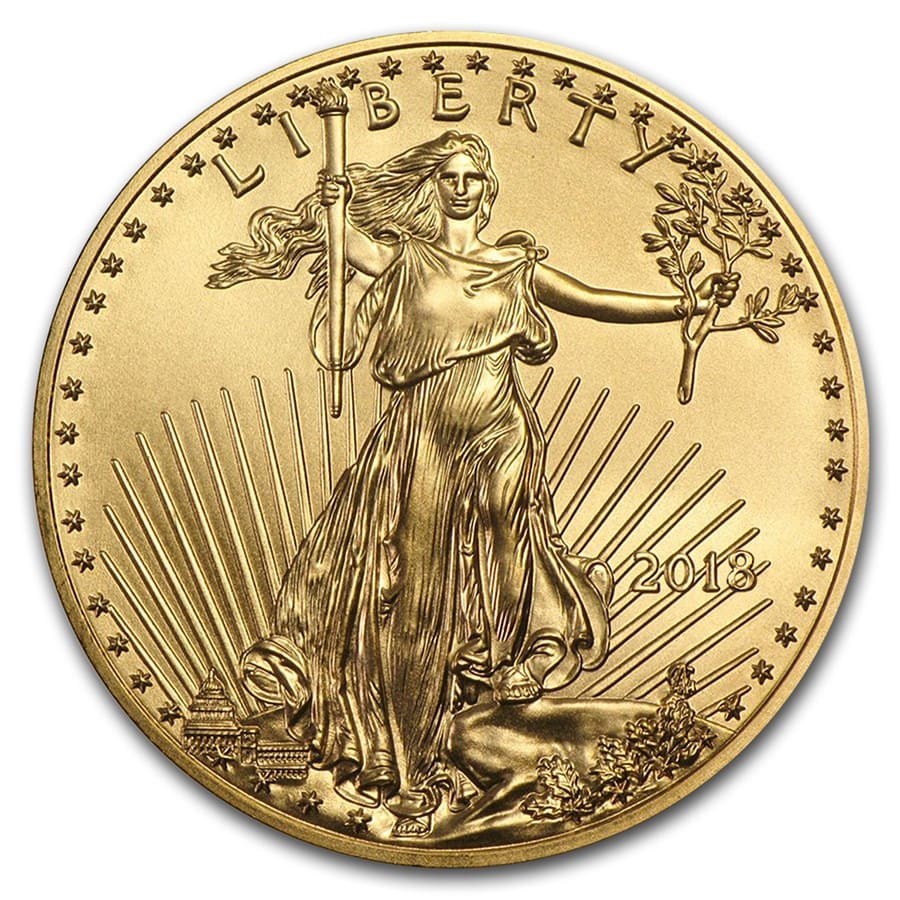 Buy 2018 1/10 oz American Gold Eagle BU