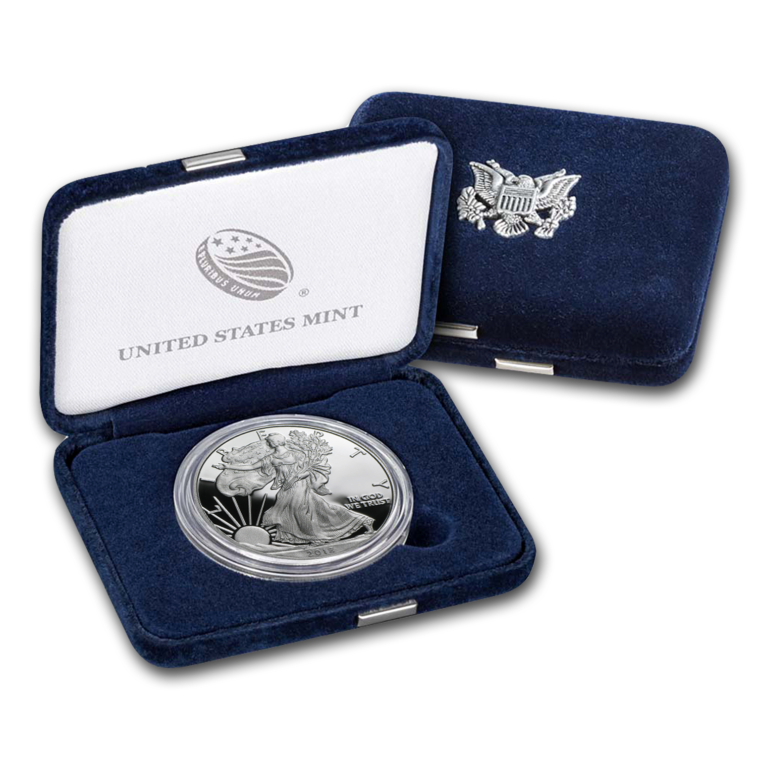 Buy 2018-W 1 oz Proof American Silver Eagle (w/Box & COA)