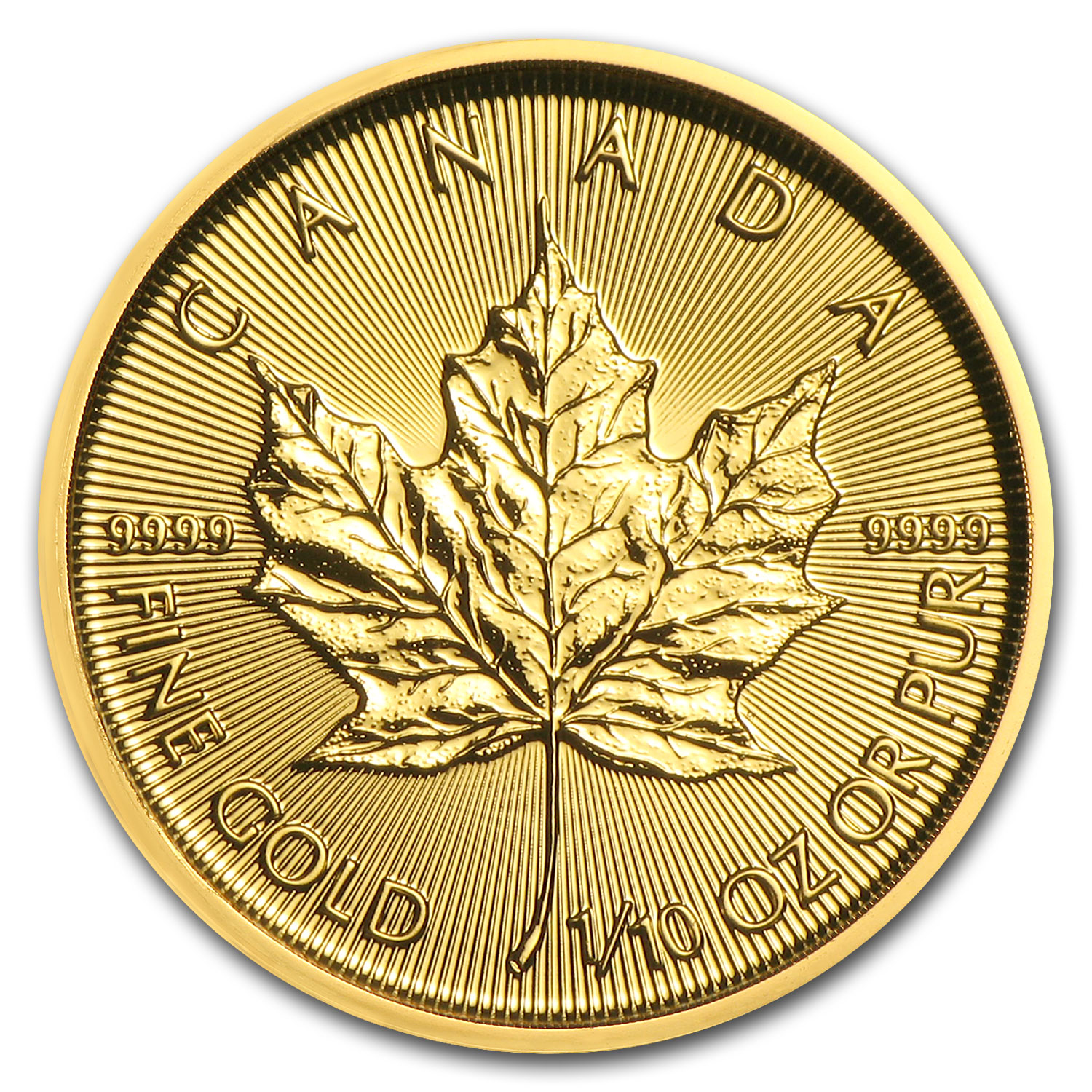 Buy 2018 Canada 1/10 oz Gold Maple Leaf BU
