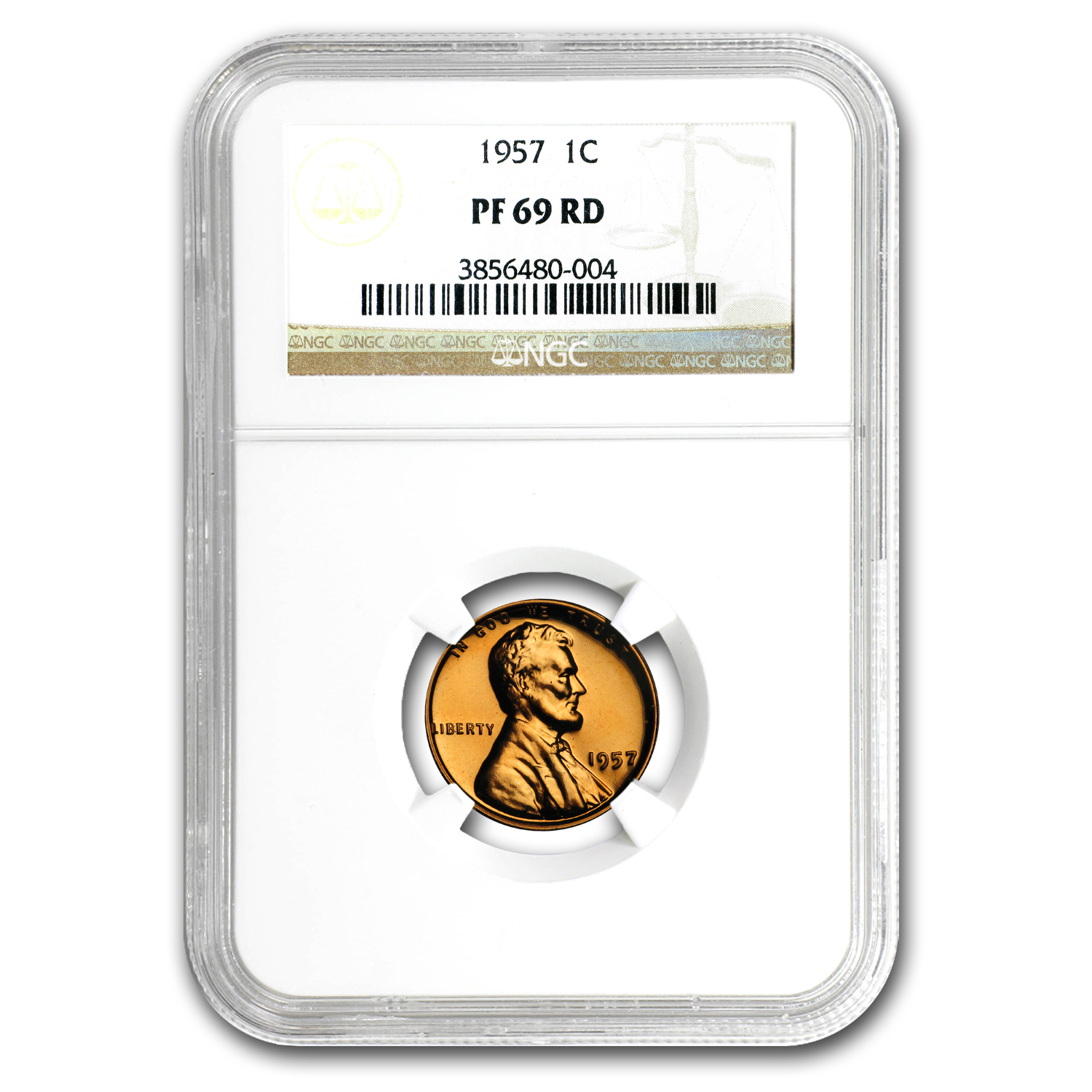 Buy 1957 Lincoln Cent PF-69 NGC (Red)