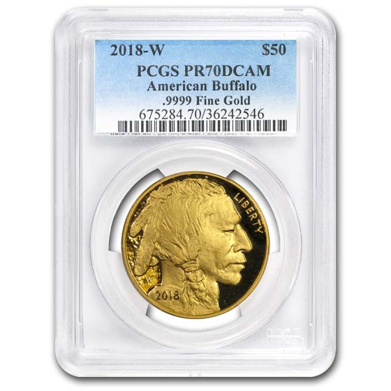 Buy 2018-W 1 oz Proof Gold Buffalo PR-70 PCGS