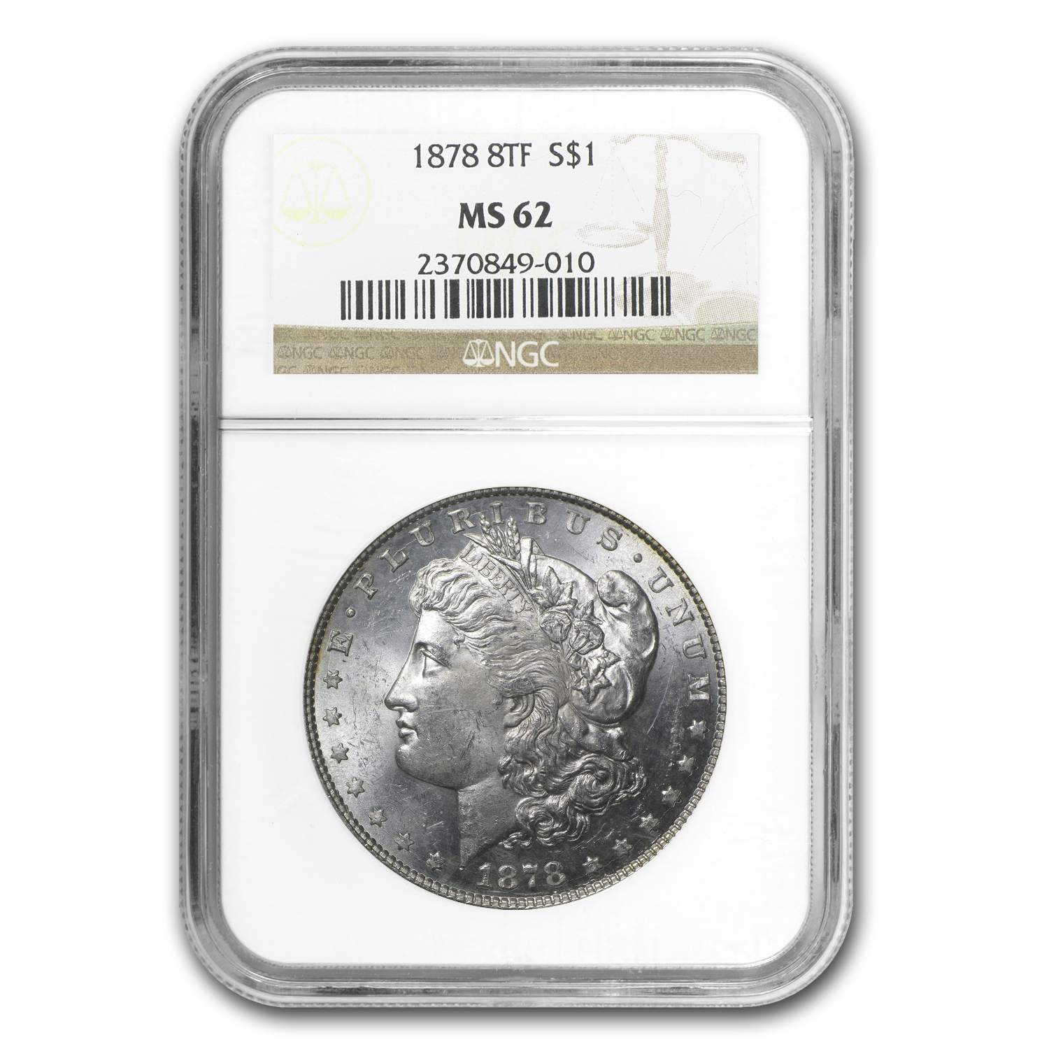 Buy 1878 Morgan Dollar 8 TF MS-62 NGC