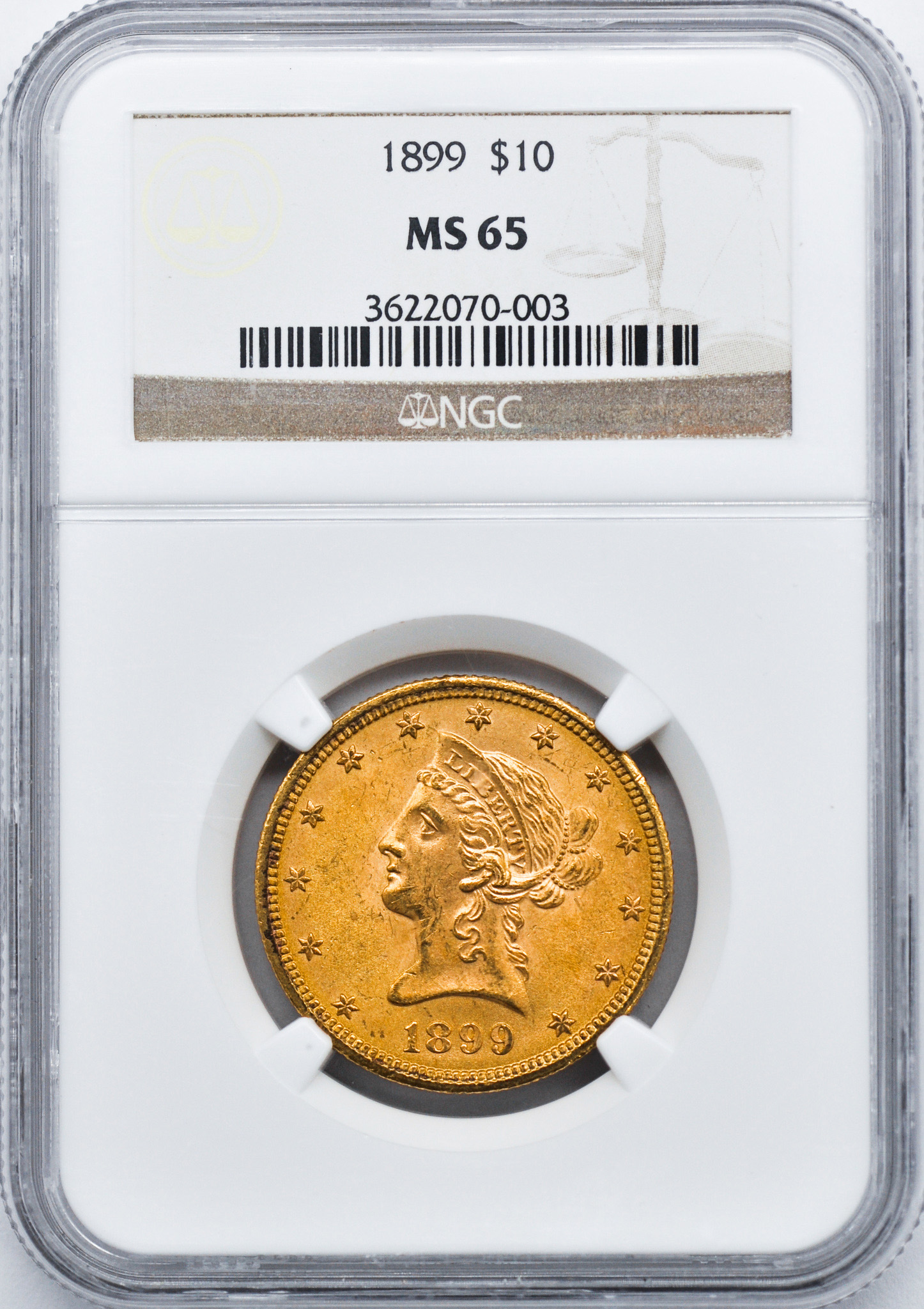 Buy 1899 $10 Liberty Gold Eagle MS-65 NGC - Click Image to Close