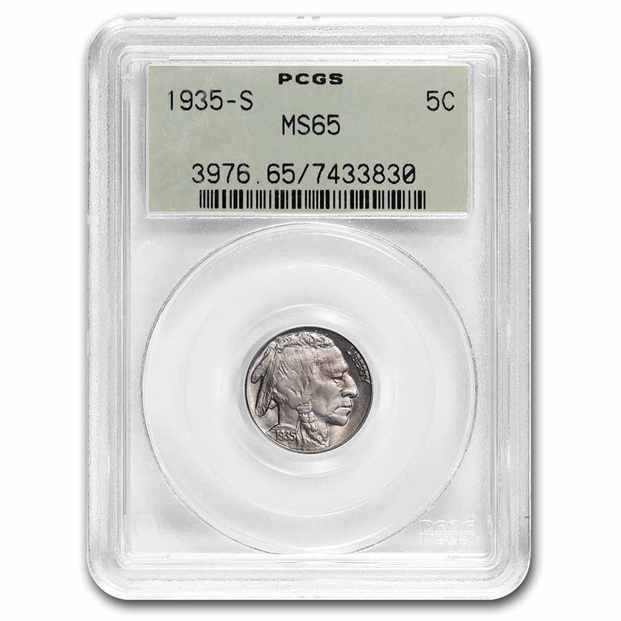 Buy 1935-S Buffalo Nickel MS-65 PCGS