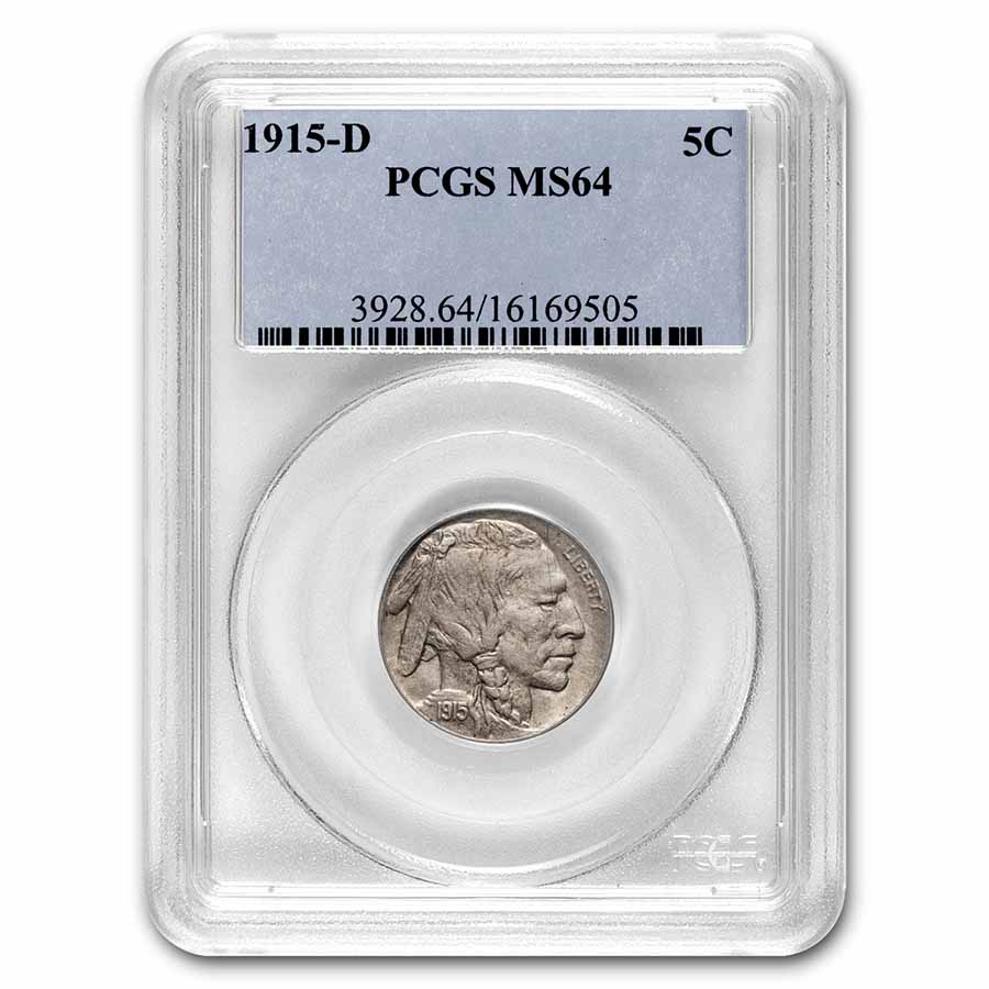 Buy 1915-D Buffalo Nickel MS-64 PCGS