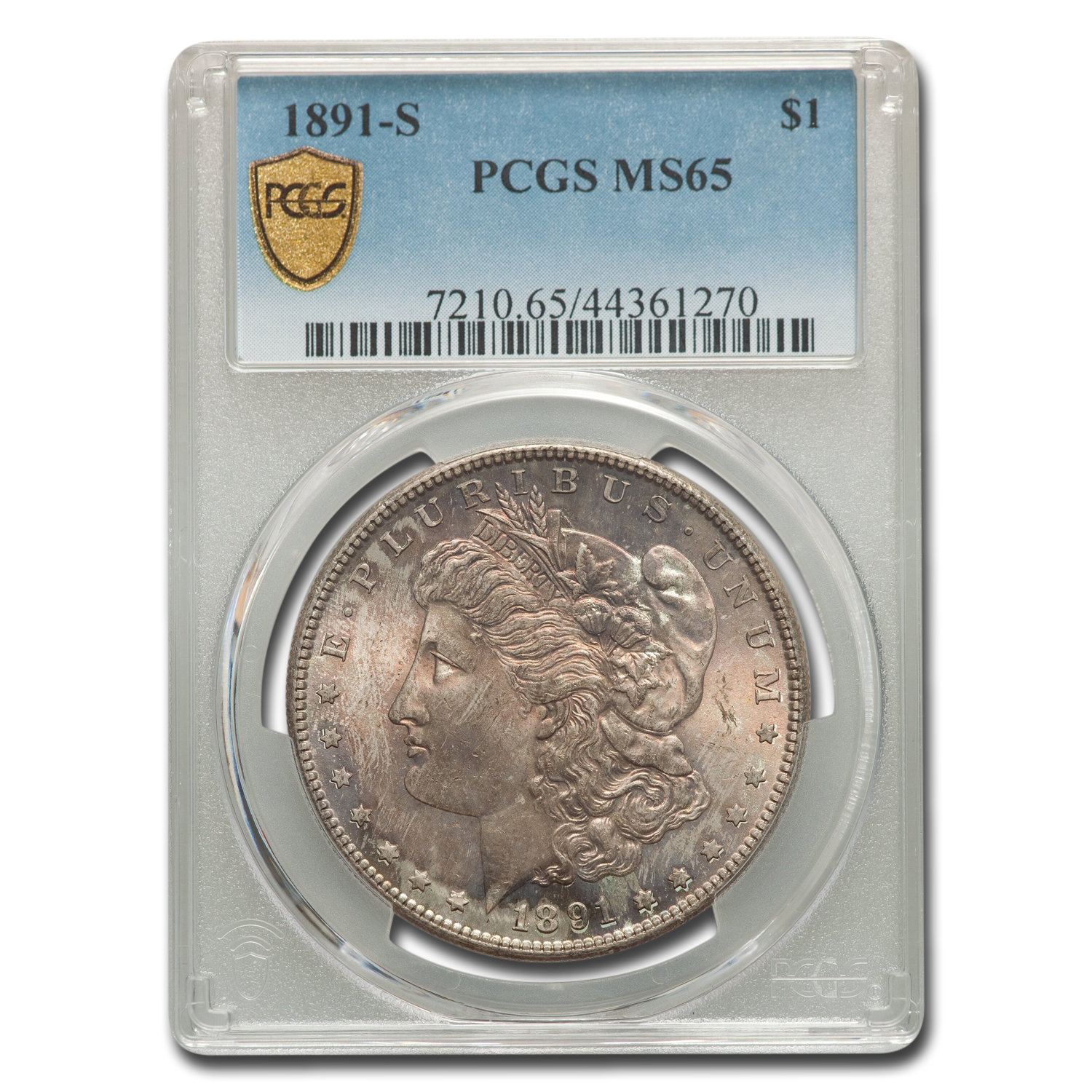 Buy 1891-S Morgan Dollar MS-65 PCGS (Toned)