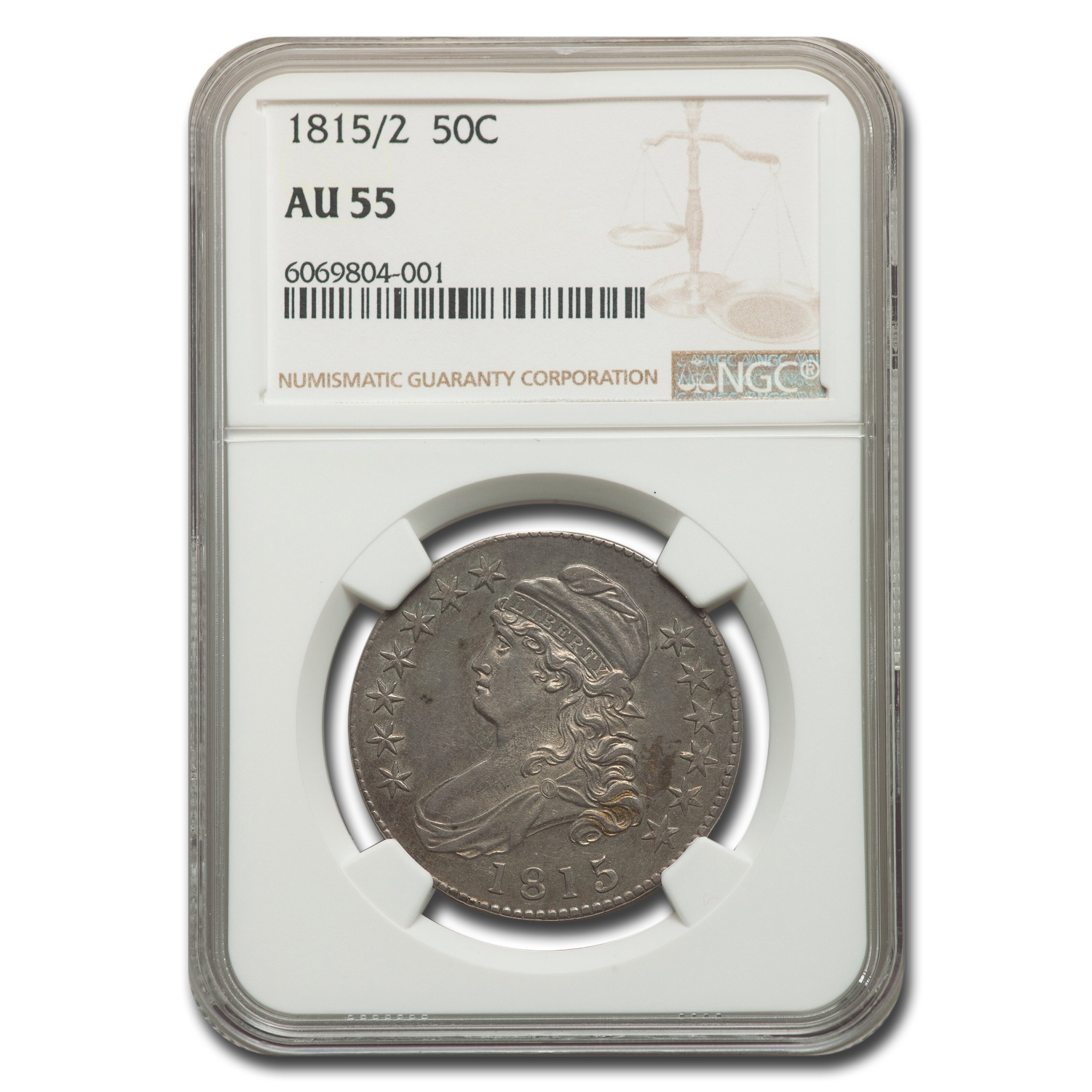 Buy 1815/2 Bust Half Dollar AU-55 NGC