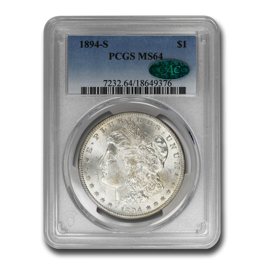Buy 1894-S Morgan Dollar MS-64 PCGS CAC