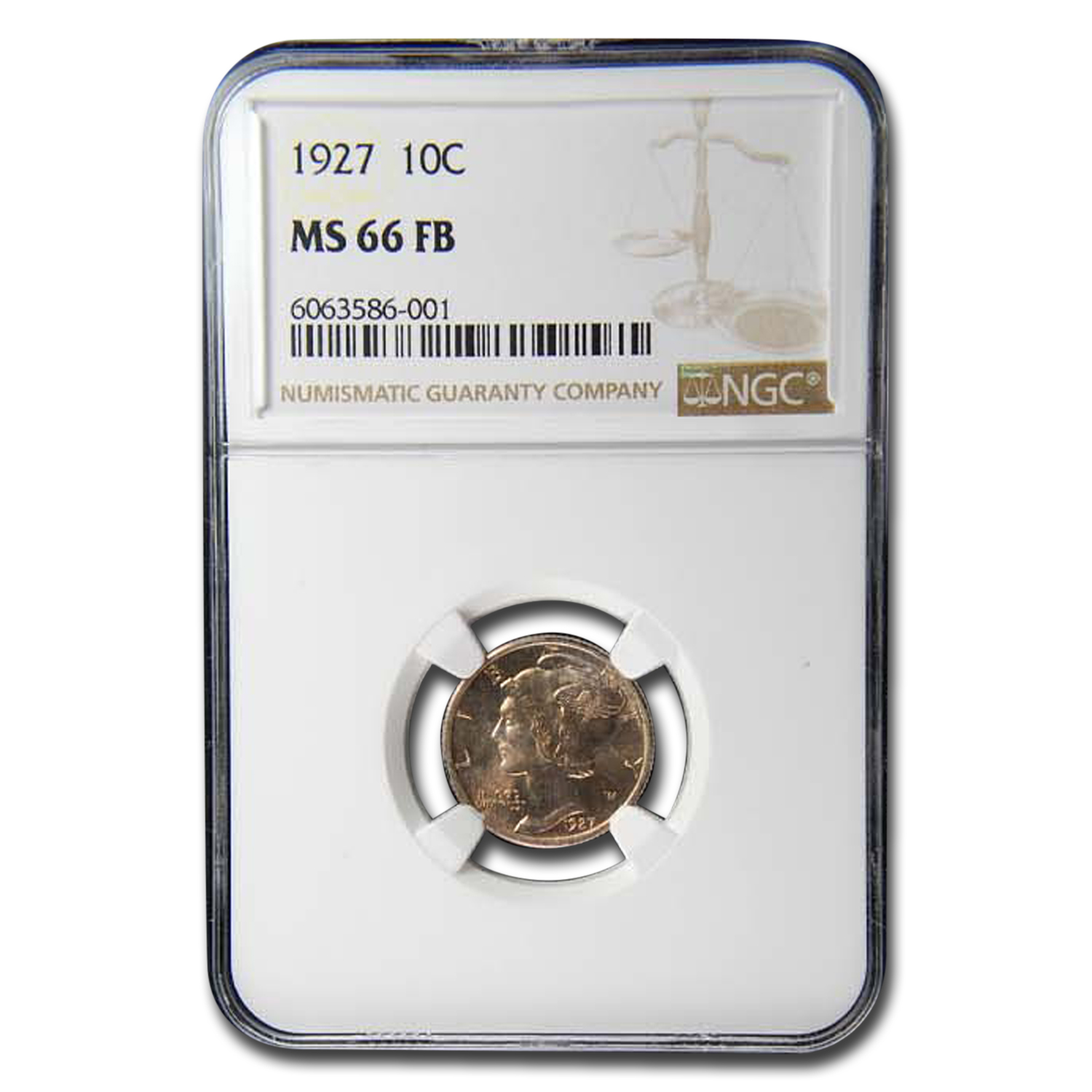 Buy 1927 Mercury Dime MS-66 NGC (FB)