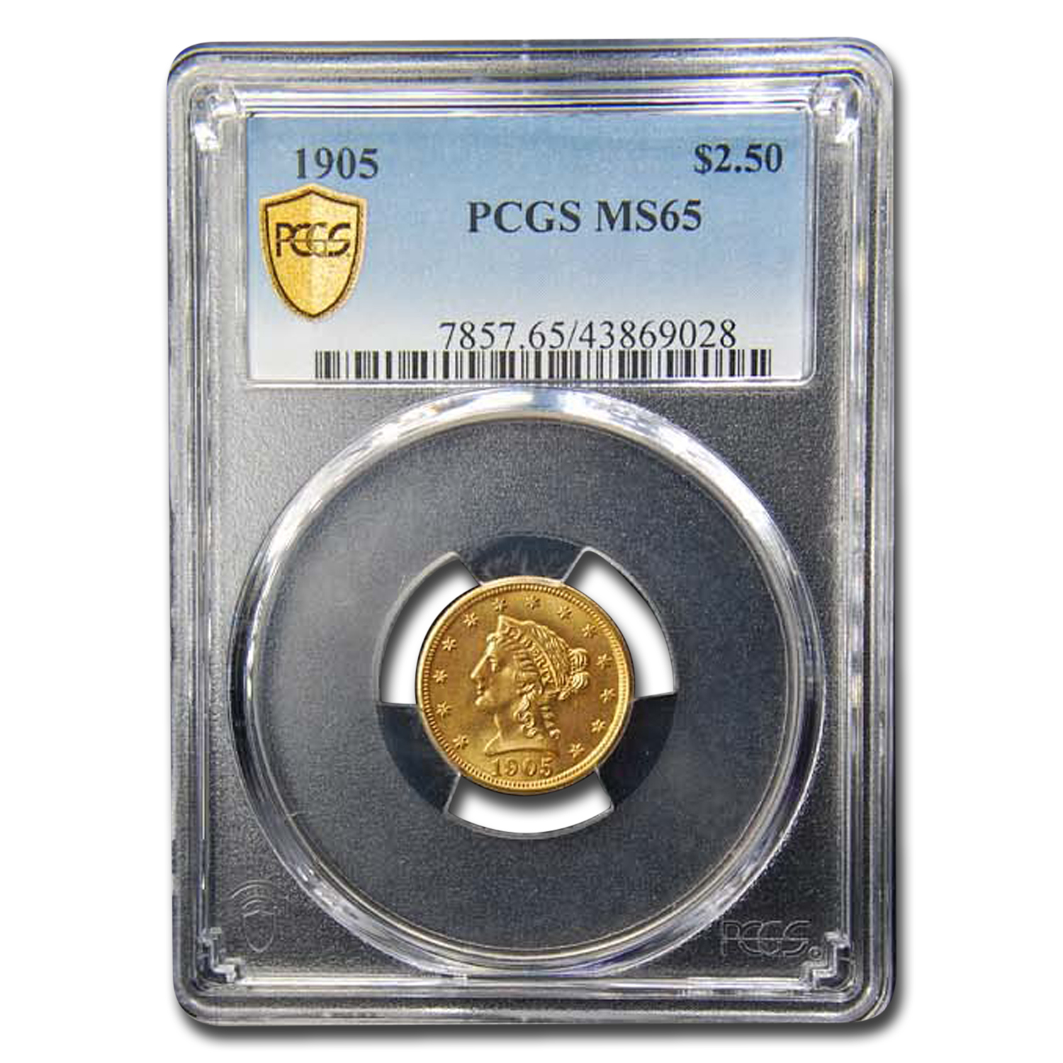 Buy 1905 $2.50 Liberty Quarter Eagle?MS-65 PCGS - Click Image to Close