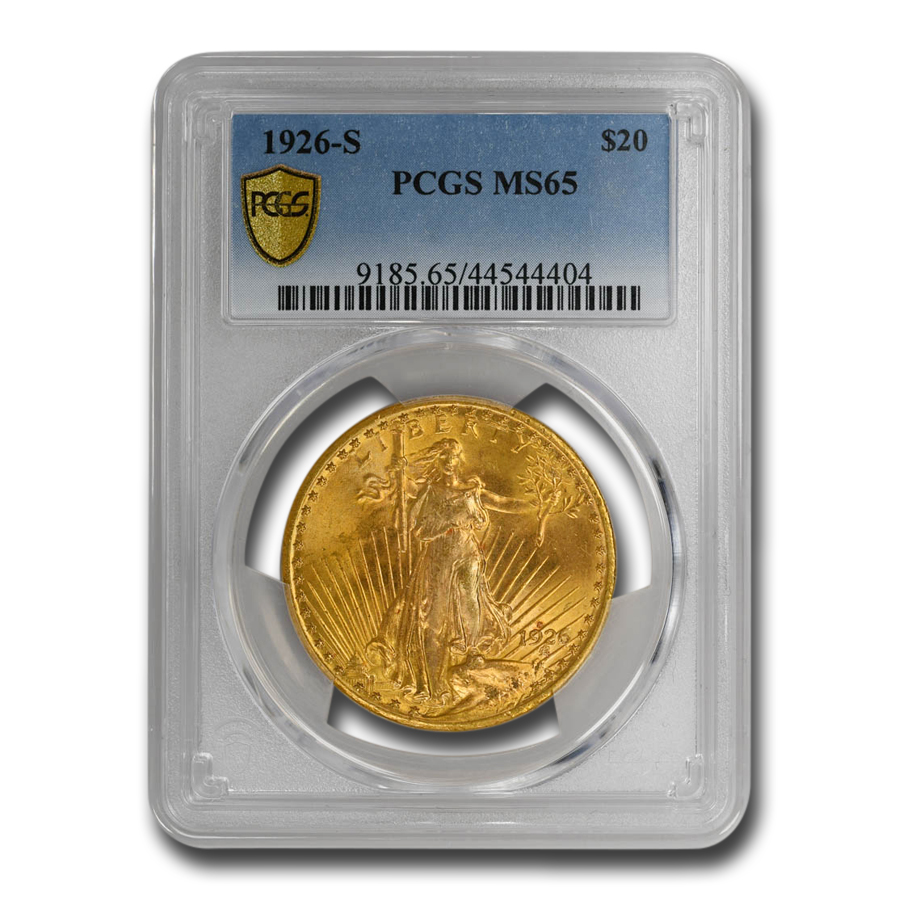 Buy 1926-S $20 Saint-Gaudens Gold Double Eagle MS-65 PCGS