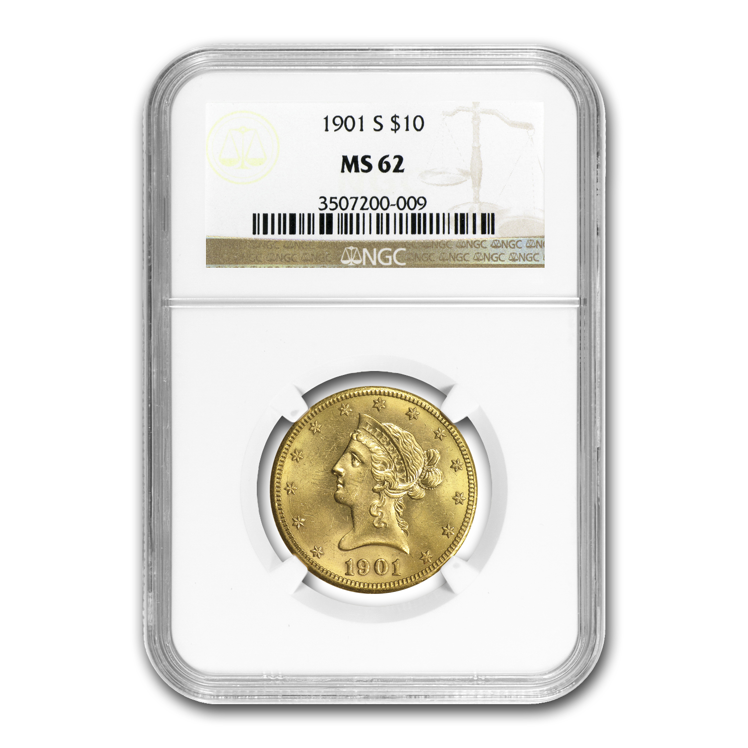 Buy 1901-S $10 Liberty Gold Eagle MS-62 NGC