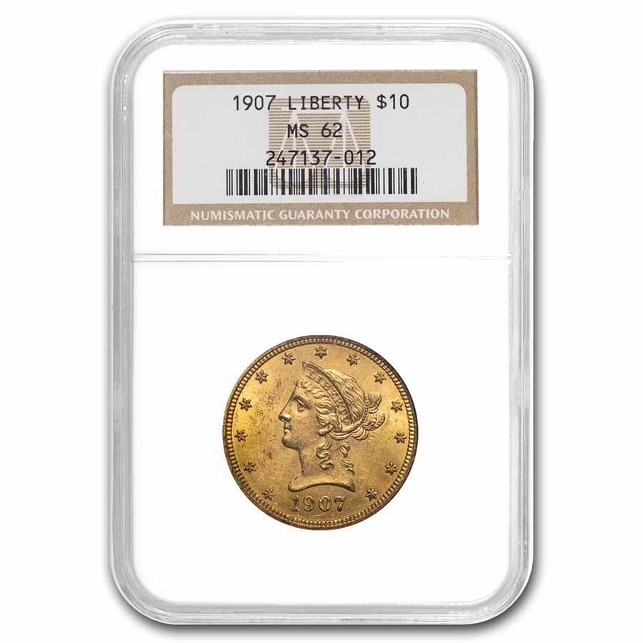 Buy 1907 $10 Liberty Gold Eagle MS-62 NGC