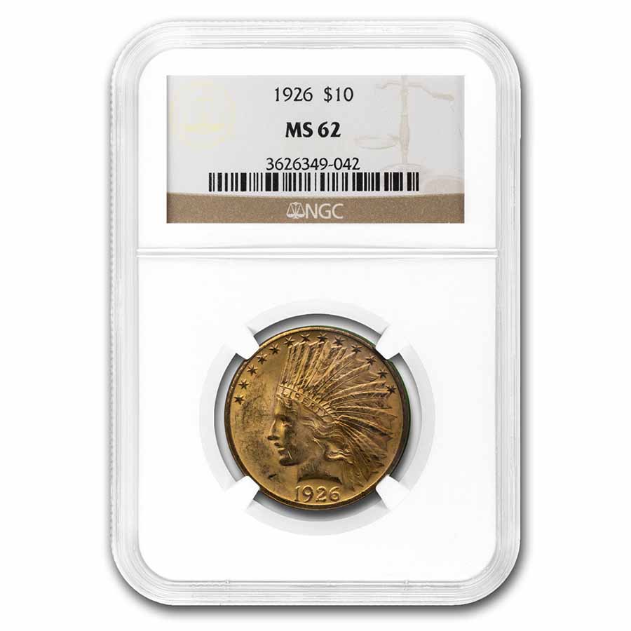 Buy 1926 $10 Indian Gold Eagle MS-62 NGC