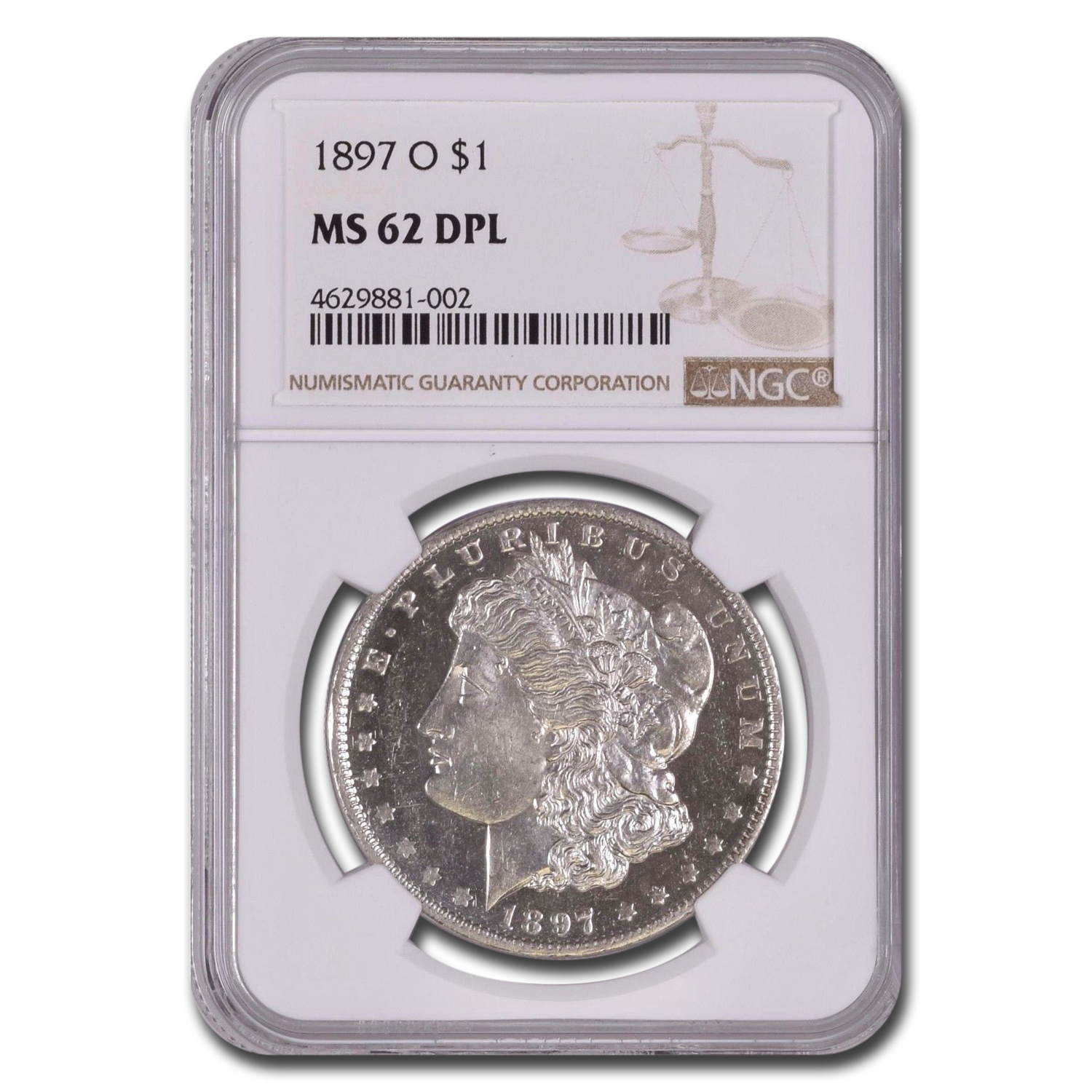 Buy 1897-O Morgan Dollar MS-62 DPL NGC