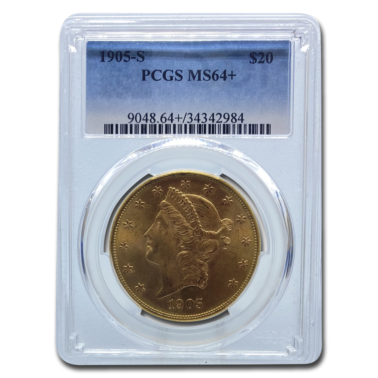 Buy 1905-S $20 Liberty Gold Double Eagle MS-64+ PCGS