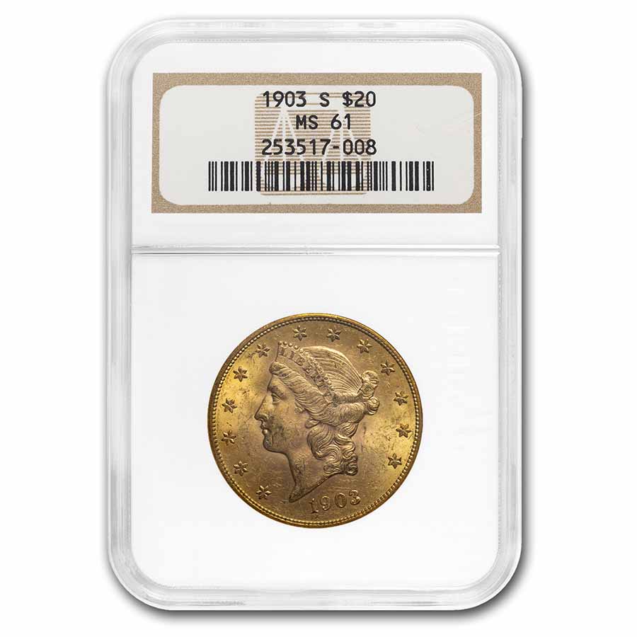Buy 1903-S $20 Liberty Gold Double Eagle MS-61 NGC
