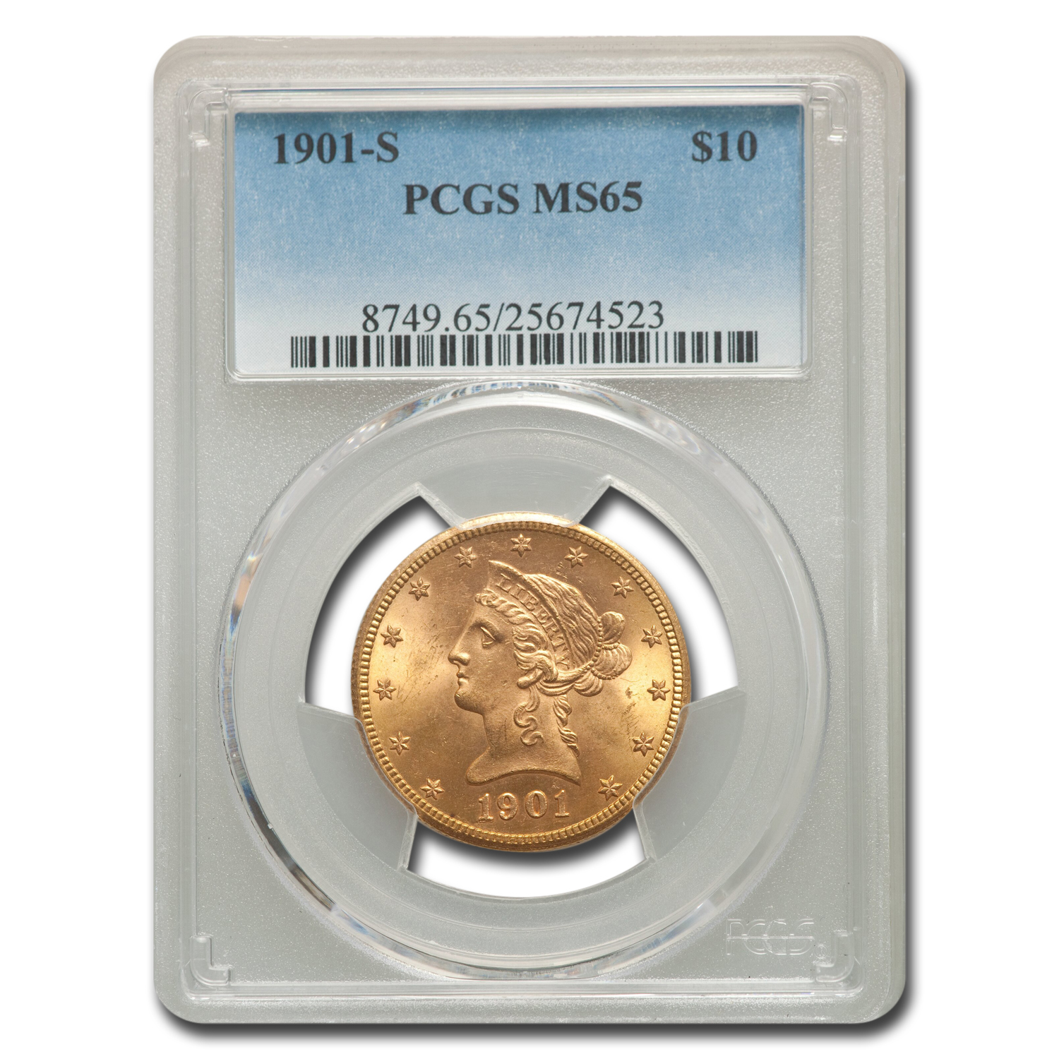 Buy MS-65 1901-S $10 Liberty Gold Eagle PCGS