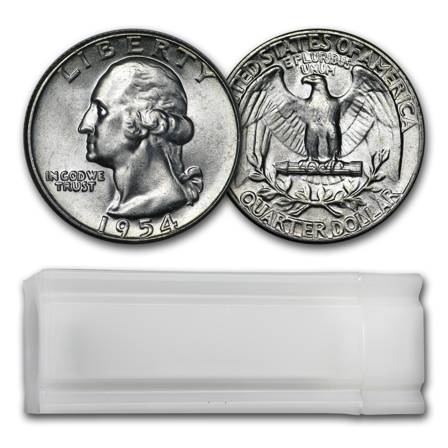 Buy 1954 Washington Quarter 40-Coin Roll BU