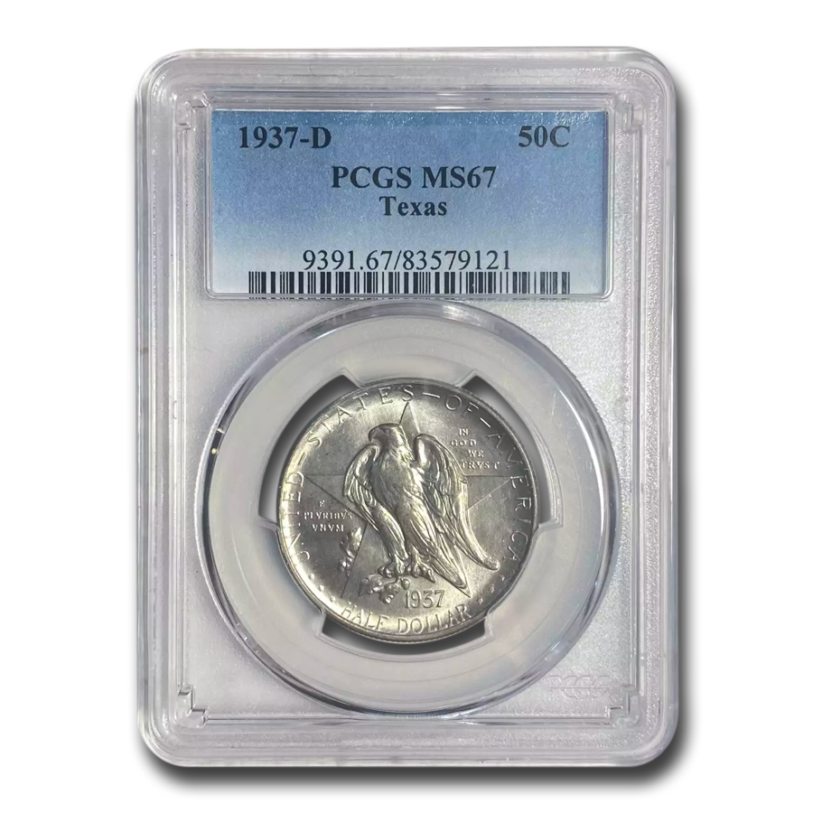 Buy 1937-D Texas Independence Centennial Half Dollar MS-67 PCGS