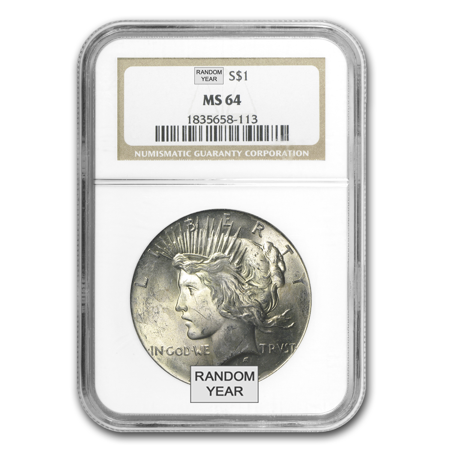 Buy 1922-1935 Peace Dollars MS-64 NGC