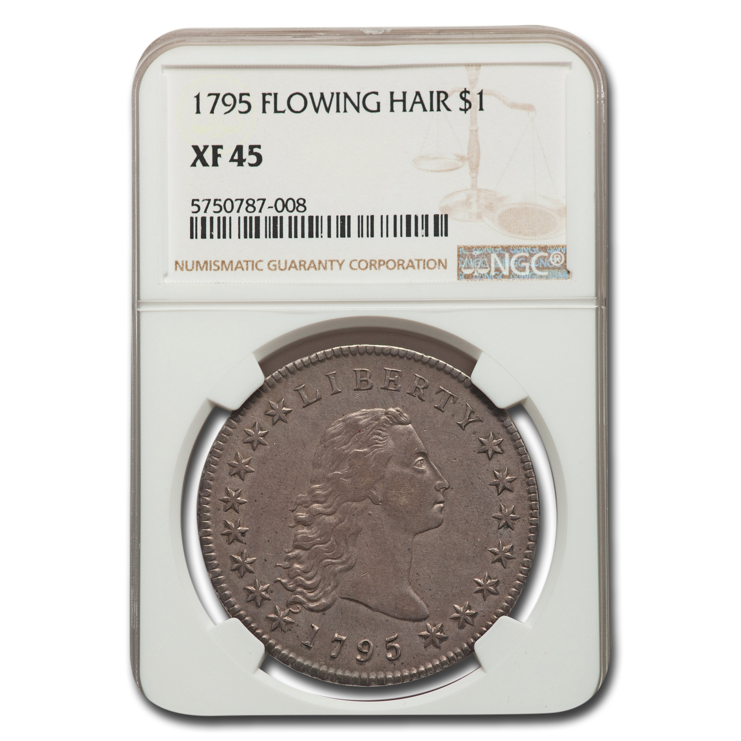 Buy 1795 Flowing Hair Dollar XF-45 NGC - Click Image to Close